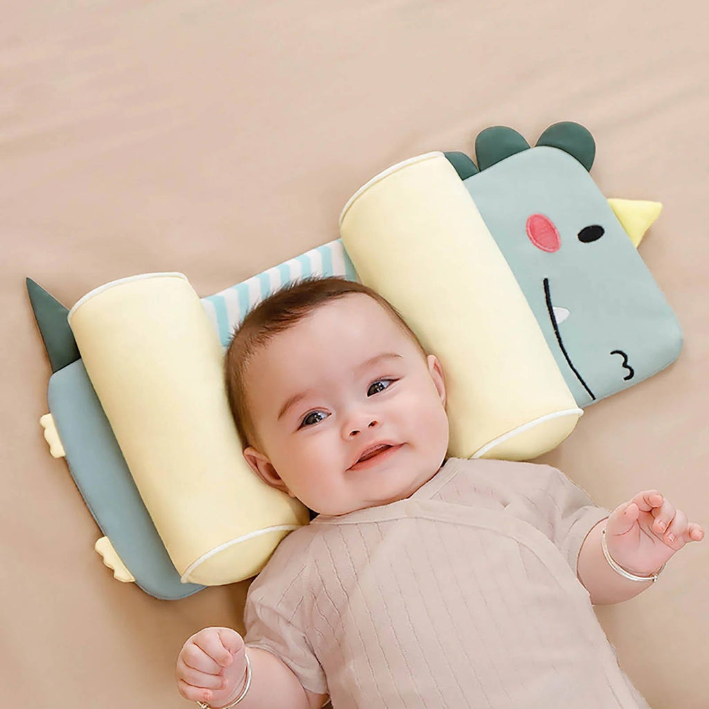 Adjustable Baby Head Pillow with 3D Mesh Ventilation and Buckwheat Husk Filling for Newborns 0-3 All Vera Mart