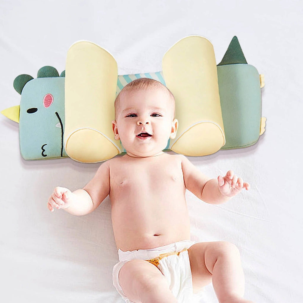 Adjustable Baby Head Pillow with 3D Mesh Ventilation and Buckwheat Husk Filling for Newborns 0-3 All Vera Mart