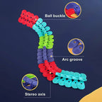 Kids Race Track with LED Glow and Flexible Bendable Sections, Rechargeable Car All Vera Mart