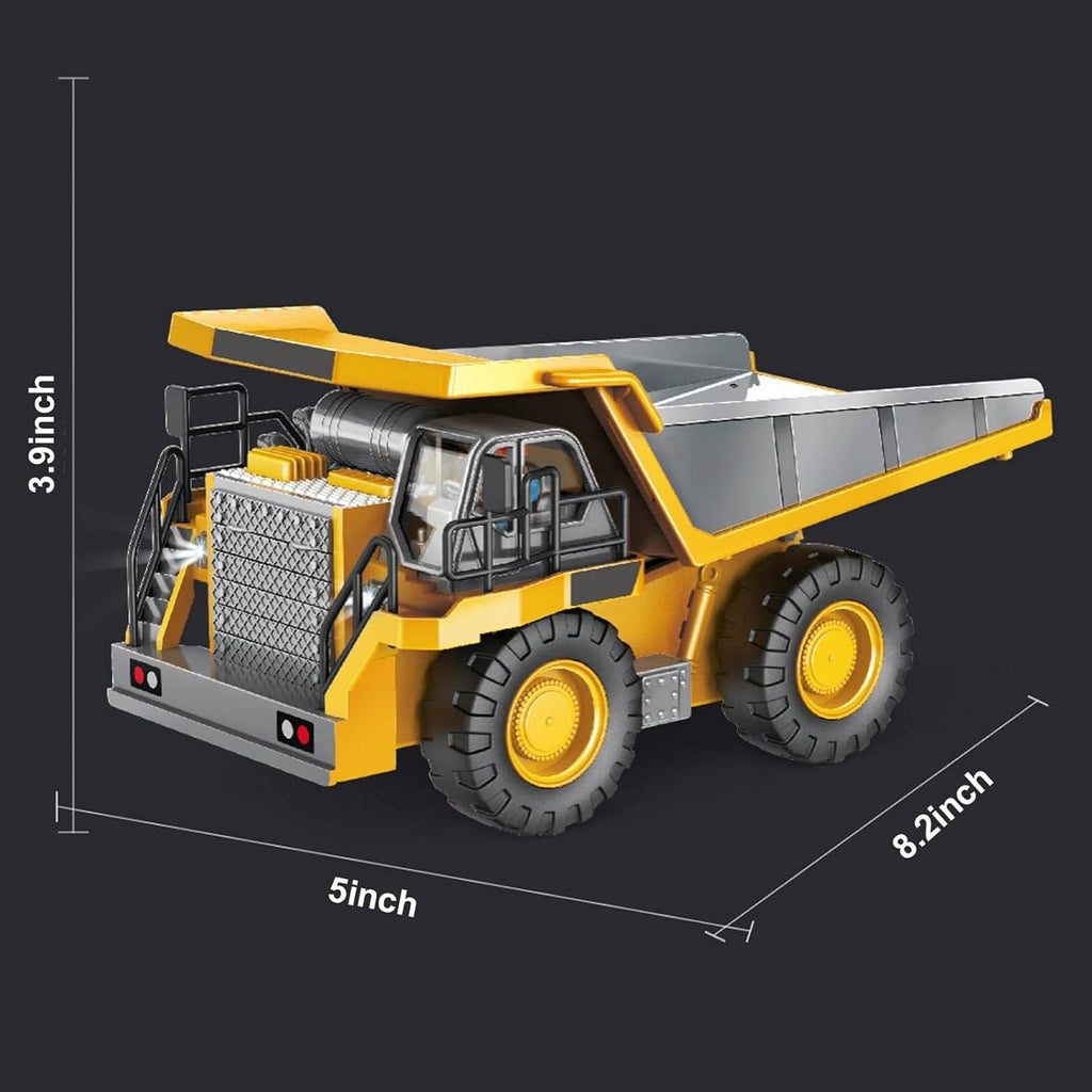 Remote Control Excavator with Three Motors and Metal Attachments for Kids All Vera Mart