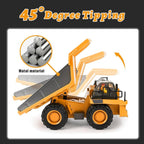 Remote Control Excavator with Three Motors and Metal Attachments for Kids All Vera Mart
