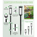 Solar Pathway Lights with Automatic Dusk Sensor and Warm White Glow for Outdoor Walkways All Vera Mart