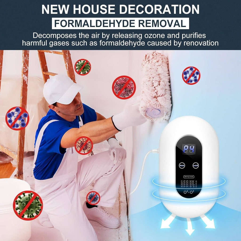 Ozone Pet Odor Eliminator with 4-Mode Cycles and Wall Mount for 430 sq ft All Vera Mart