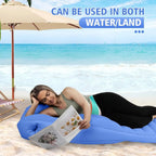 Pregnancy Pillow with Belly Cradle and Dual Chamber Air Support, Inflatable 65in All Vera Mart