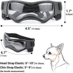 Pet Eye Protection Goggles with Wraparound Lens and Adjustable Straps for Small Dogs All Vera Mart