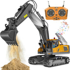 Remote Control Excavator with Three Motors and Metal Attachments for Kids All Vera Mart