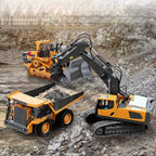 Remote Control Excavator with Three Motors and Metal Attachments for Kids All Vera Mart