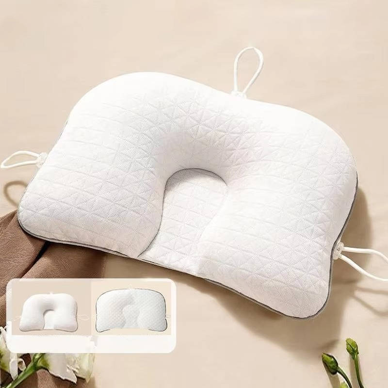 Infant Head Support Pillow with Adaptive Foam and Crib Attachment, Breathable Cotton All Vera Mart