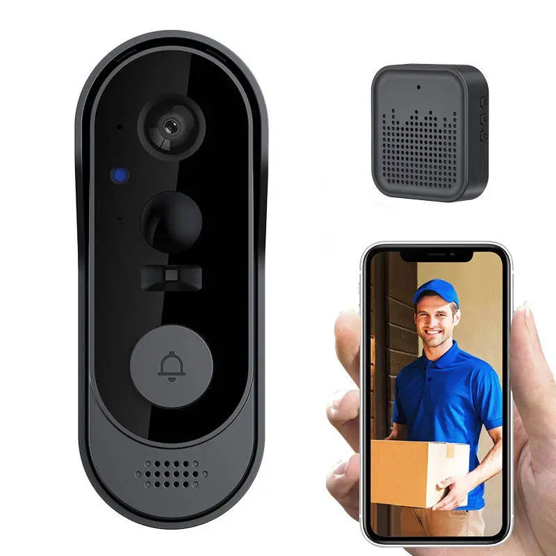 Doorbell Camera with HD Wide-Angle Lens and Two-Way Audio, Rechargeable Battery All Vera Mart