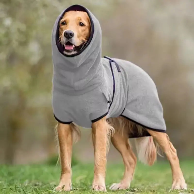 Dog Winter Coat with Water-Repellent Shell and Plush Fleece Lining, Reflective Trim All Vera Mart