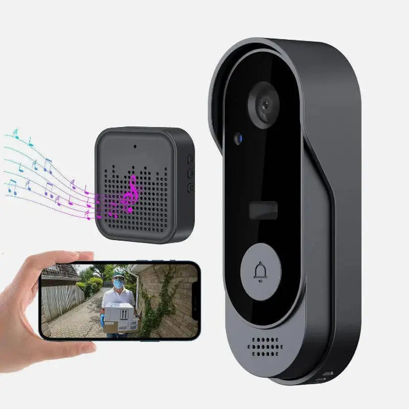 Doorbell Camera with HD Wide-Angle Lens and Two-Way Audio, Rechargeable Battery All Vera Mart