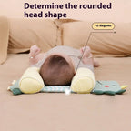 Adjustable Baby Head Pillow with 3D Mesh Ventilation and Buckwheat Husk Filling for Newborns 0-3 All Vera Mart