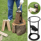 Splitting Wedge with Cast Iron Body and Rounded Top Handle, Reinforced Stable Base All Vera Mart