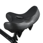 Bike Saddle with Memory Foam Cushioning and Dual Spring Absorption, Reflective Strips All Vera Mart