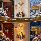 Nativity Wall Ornament with Warm White LED Lights and Star Topper All Vera Mart