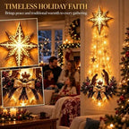 Nativity Wall Ornament with Warm White LED Lights and Star Topper All Vera Mart