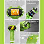 Handheld Digital Microscope with 100X Magnification and 2 Inch HD Screen All Vera Mart