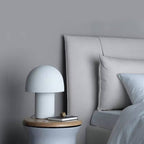 Bedside Table Lamp with Dome Shade and Wrought Iron Base, 40W All Vera Mart