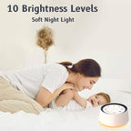 Sound Machine with 30 Calming Sounds and 12-Color Night Light, Travel Portable All Vera Mart