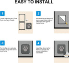 Magnetic Pet Door for Screen and Sliding Glass Doors with Reinforced Mesh All Vera Mart