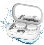Ultrasonic Contact Lens Cleaner with Dual Chambers and USB Charging, 47000Hz Vibration All Vera Mart