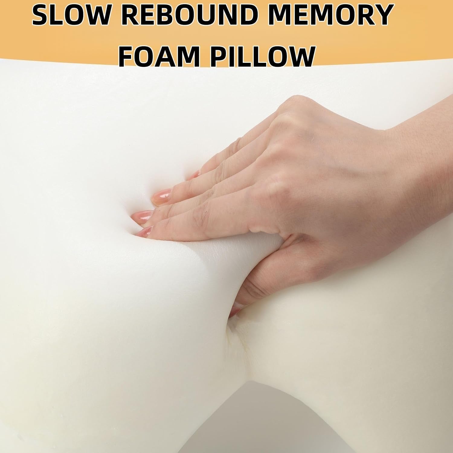 Couple Side Sleeper Pillow with Arm Tunnel Channel and Memory Foam, Machine Washable All Vera Mart