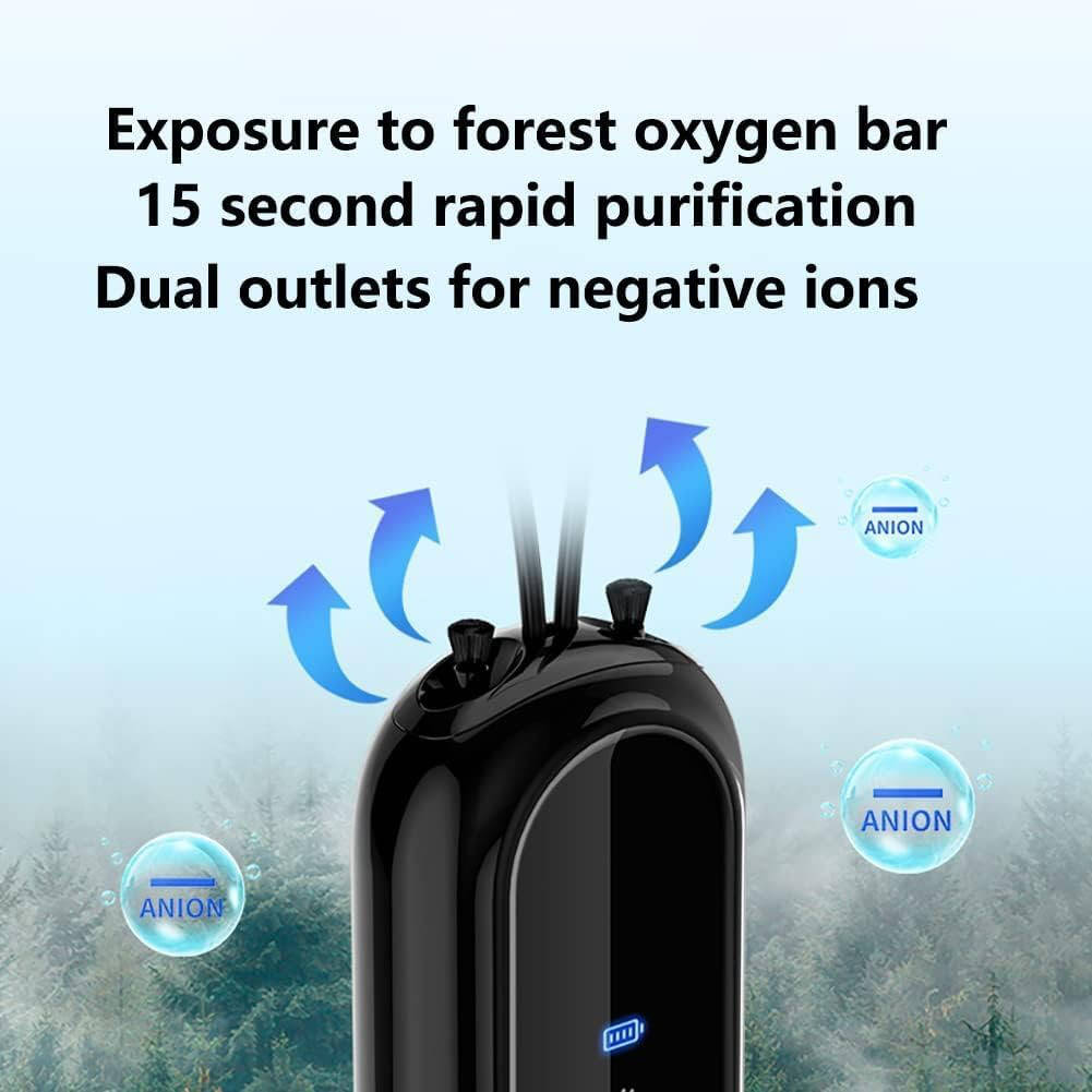 Wearable Neck Air Purifier with Negative Ion Technology and 15 Hour Battery All Vera Mart
