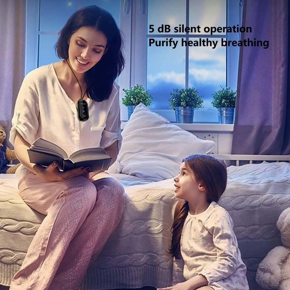 Wearable Neck Air Purifier with Negative Ion Technology and 15 Hour Battery All Vera Mart