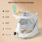 Infant Bath Seat with Temperature Monitor and Rinse Cup for 6 Months+ All Vera Mart