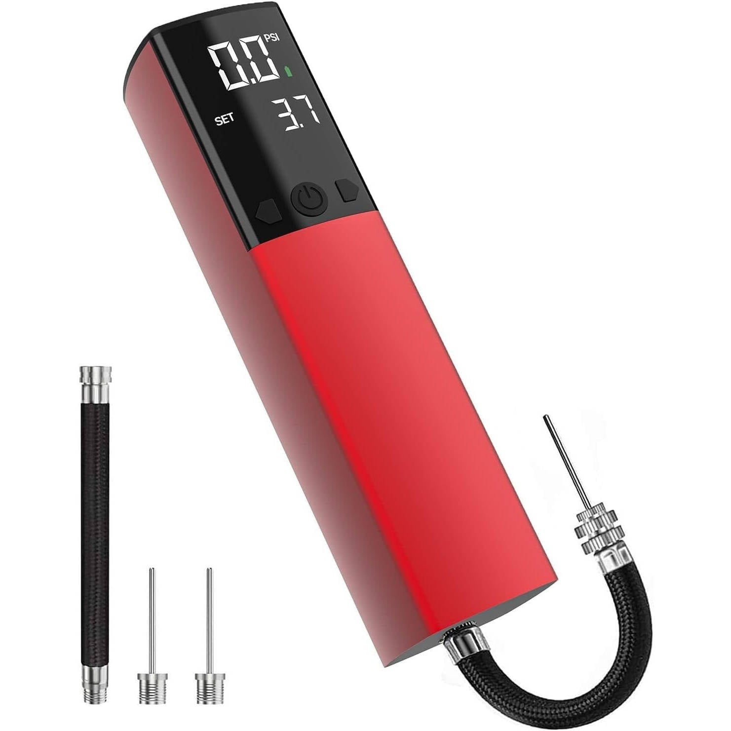 Automatic Sports Ball Pump with Digital Pressure Display and LED Work Light All Vera Mart