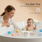 Infant Bath Seat with Temperature Monitor and Rinse Cup for 6 Months+ All Vera Mart