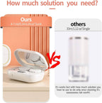 Ultrasonic Contact Lens Cleaner with Dual Chambers and USB Charging, 47000Hz Vibration All Vera Mart
