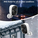 Outdoor Solar Security Camera with 2K Resolution and Smart Motion Detection, 2 Pack All Vera Mart