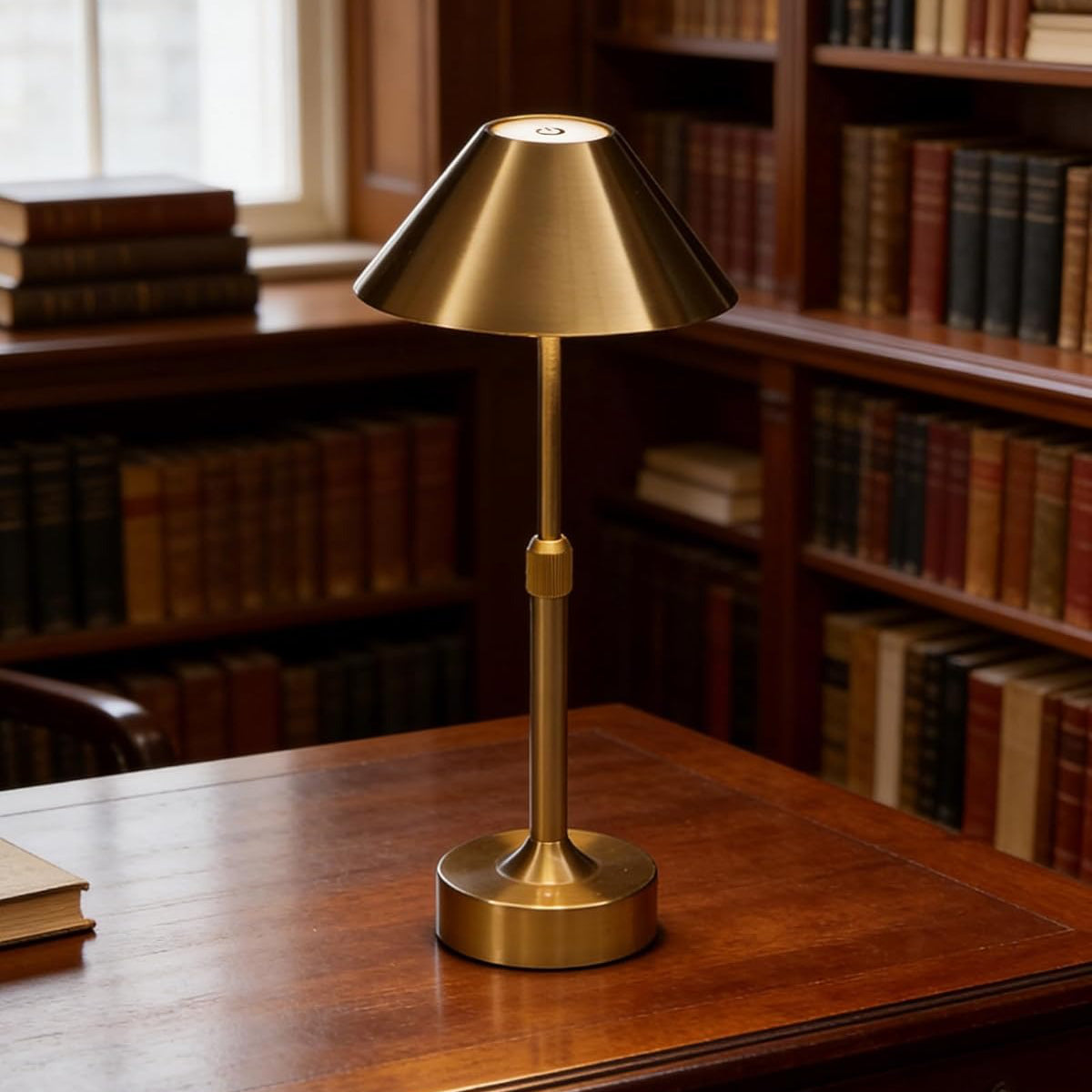 Rechargeable Cordless Table Lamp with Telescopic Height Adjustment and Stepless Dimming All Vera Mart