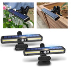 Solar Motion Sensor Fence Lights with 36 LEDs and 26ft Detection Range All Vera Mart