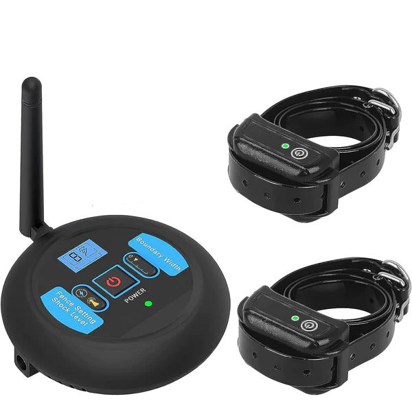 Wireless Dog Containment System with Remote Control and Adjustable Boundaries, 656ft Range All Vera Mart