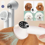 Dog and Cat Hair Dryer with Angled Comb Brush and LED Temperature Control All Vera Mart