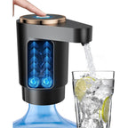 Rechargeable Water Jug Pump with Dual Motors and Food Grade Silicone Hose for 2-5 Gallon Bottles All Vera Mart