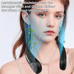 Neck Fan with Dual Motors and LED Display, 4-Speed Bladeless Cooling All Vera Mart