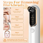 Pore Vacuum with 4 Suction Levels and 5 Interchangeable Heads, LCD Display All Vera Mart