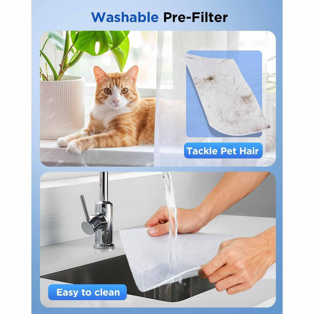 Air Purifier for Large Rooms with Pet Hair Removal and Real Time Sensor, 2200 sq.ft Coverage All Vera Mart