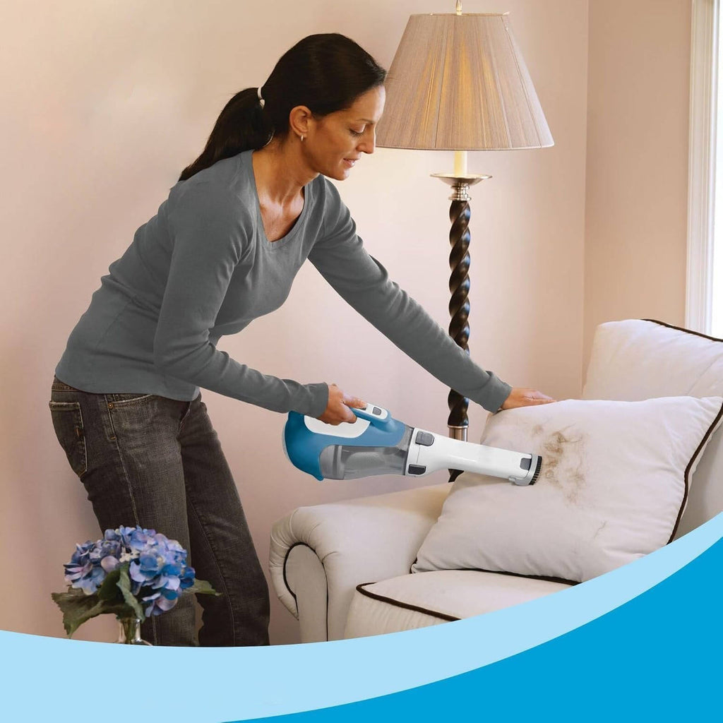 Handheld Vacuum with 180 Degree Rotating Nozzle and Crevice Tool, Cordless Cyclonic Cleaner for Home and Car All Vera Mart