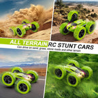 4WD Stunt RC Car with 360° Flip and LED Headlights, 90-Minute Battery for Kids Age 6+ All Vera Mart