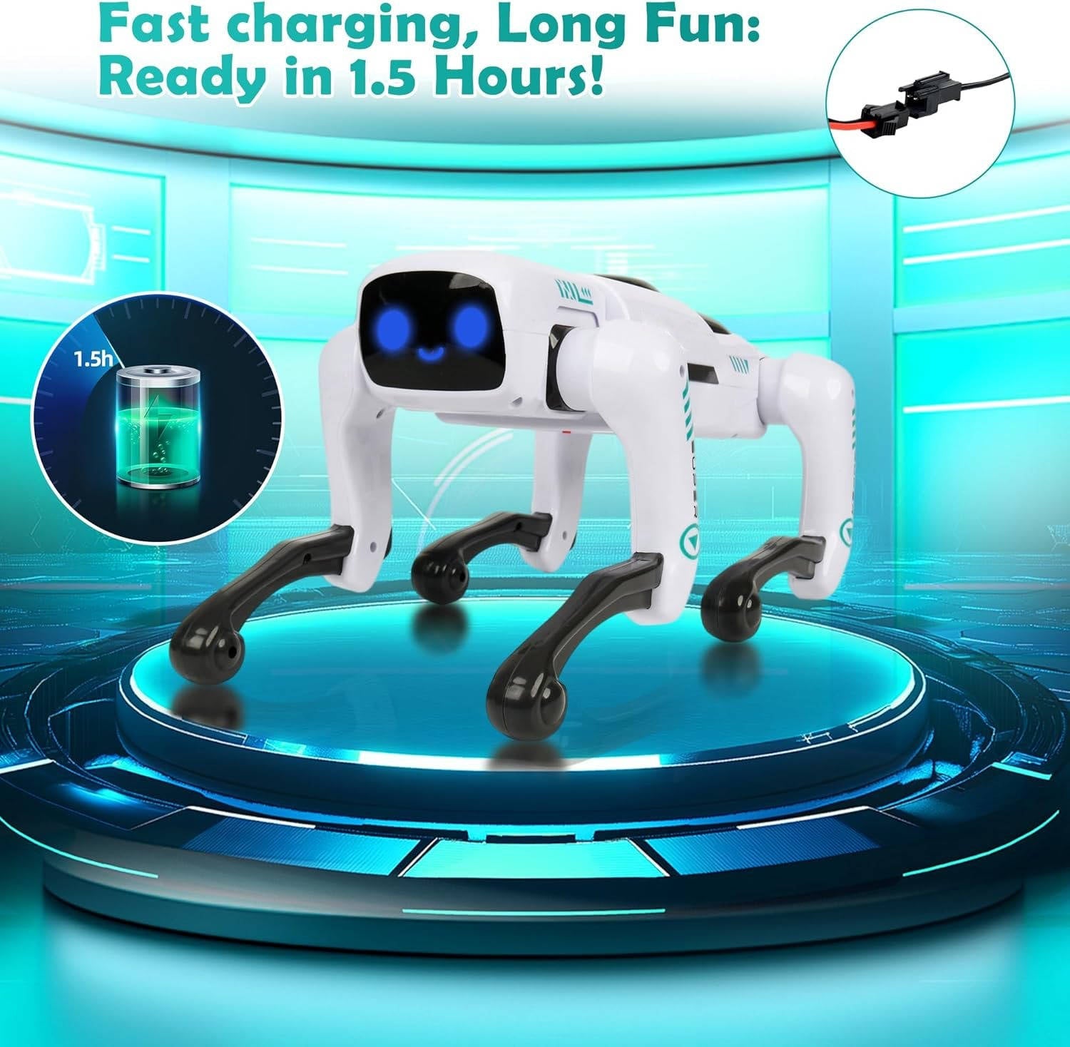 Interactive Robot Dog with App Control and 30+ Programmable Actions for Kids All Vera Mart