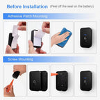 Wireless Doorbell System with 1000ft Range and 45 Chimes, Blue LED Flash All Vera Mart