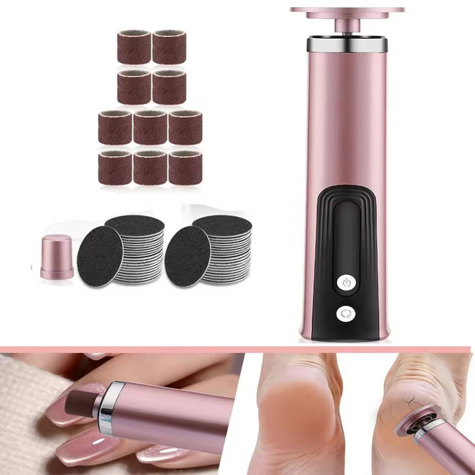 Electric Foot Callus Remover with 6 Speed Levels and 20 Replacement Heads All Vera Mart
