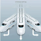 Interactive Train Toy with Flashing Lights and Detachable Cars for Toddlers All Vera Mart