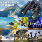 20X Magnification Binoculars with BAK4 Prism and Phone Adapter, IPX4 Waterproof All Vera Mart