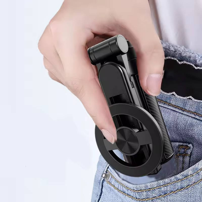 Magnetic Selfie Stick with 360-Degree Rotation and Remote Shutter, 33ft Range All Vera Mart
