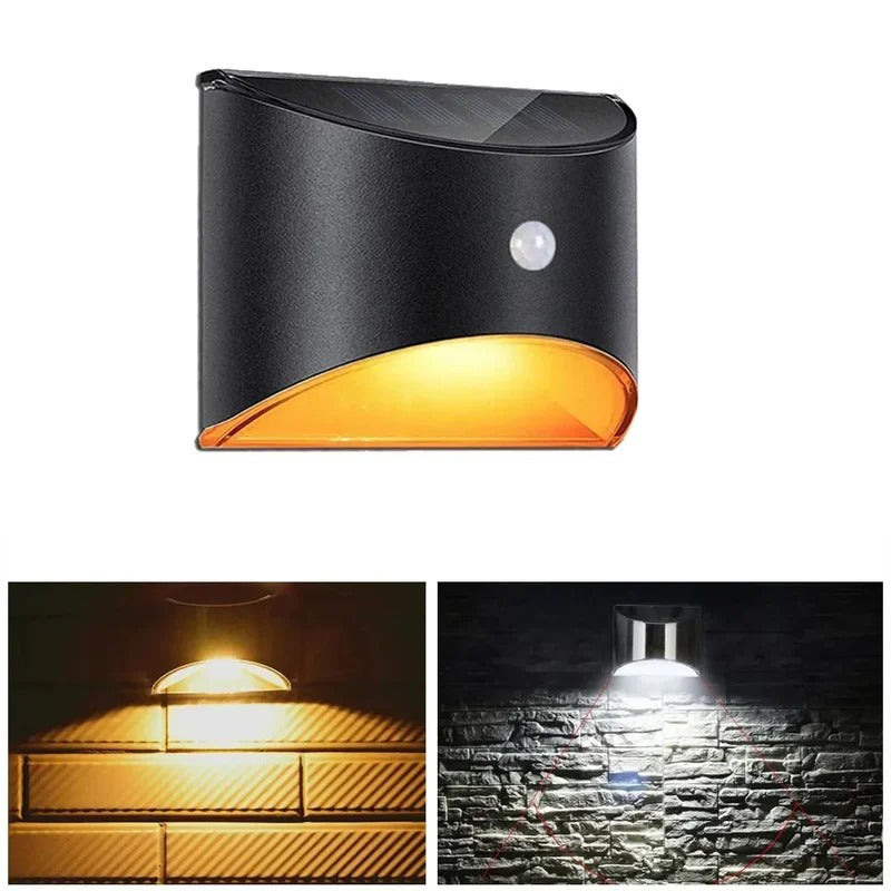 Solar Motion Sensor Stair Light with Dual Color Temperature and IP55 Weather Resistance All Vera Mart